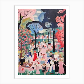 Summer Picnic Vintage 2 Art Print