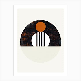 Nuuk Linear Harmony Minimalist Bauhaus Art Print