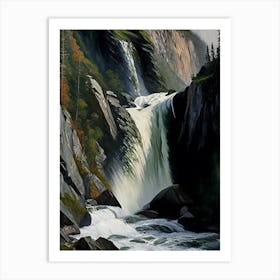 Kjosfossen, Norway Nat Viga Style (1) Art Print