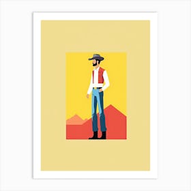 Subtle Cowboy Melody Art Print