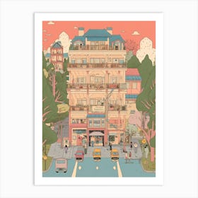 Osaka Japan Travel Illustration 1 Art Print