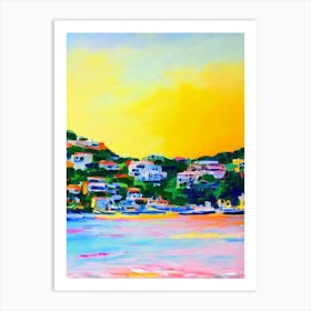 Cala Salada 2, Ibiza, Spain Bright Abstract Art Print