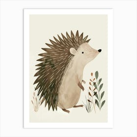 Charming Nursery Kids Animals Hedgehog 1 Art Print
