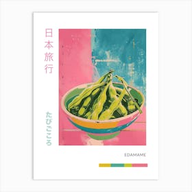 Edamame Duotone Silkscreen Poster 2 Art Print