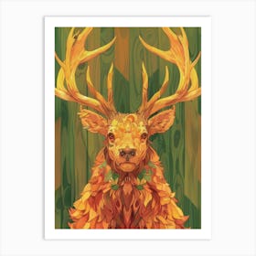 Stag Illustration 1 Art Print