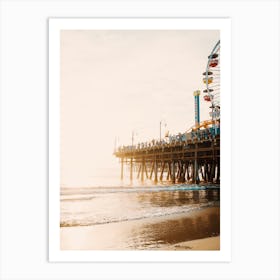 Pier Ferris Wheel Art Print