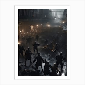 Zombie Army Art Print