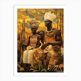 African Tales 1 Art Print
