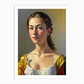 Portrait Of A Young Woman 34 Art Print