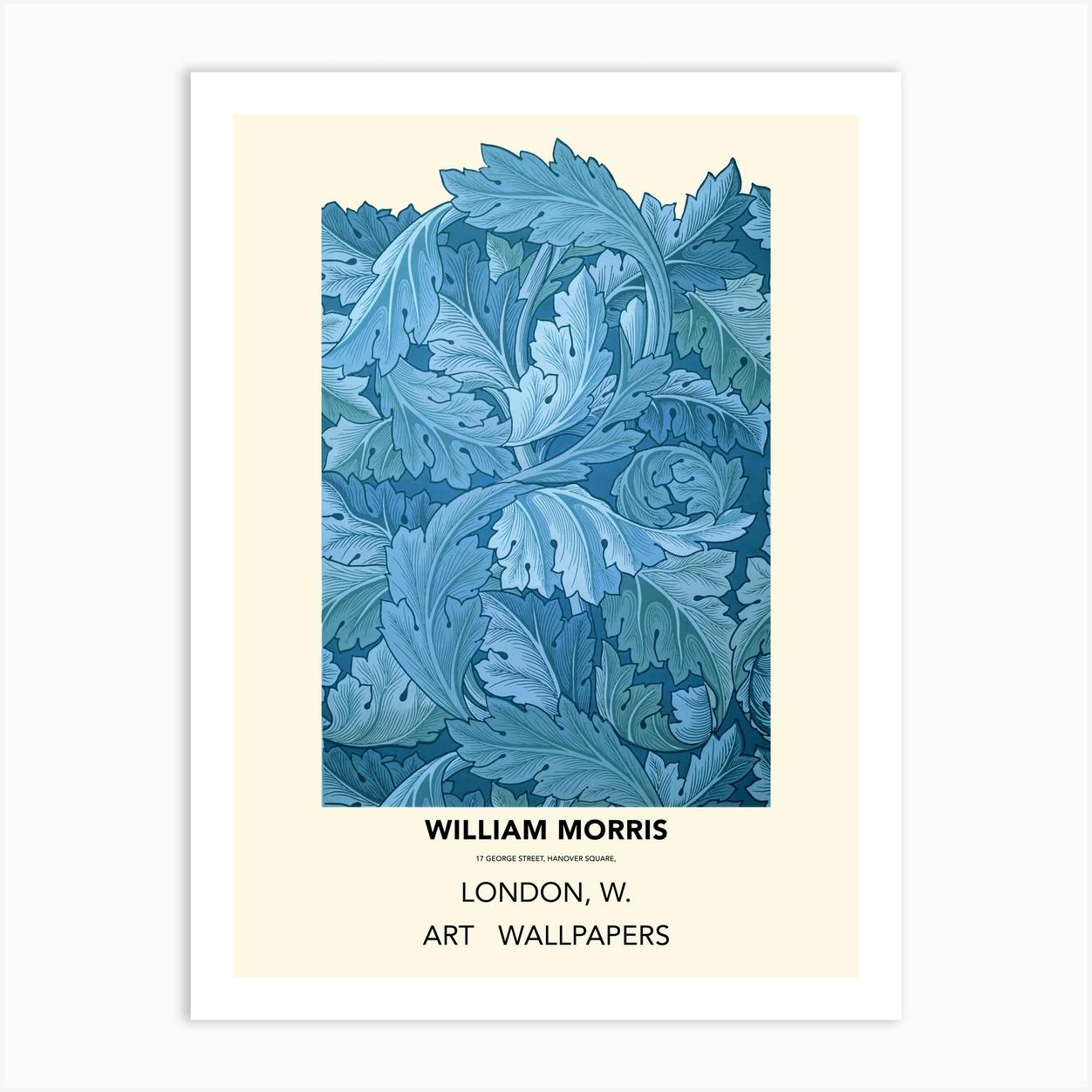 bedruckte Leinwand europäische Qualität Acanthus by William Morris Nadelspitzen-Set 40,6 x 40,6 cm Überwurfkissen