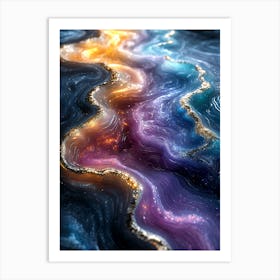 Stunning Whimsical Marble 19 Art Print