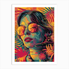 Hawaiian Girl Art Print