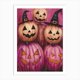 Halloween Pumpkins 35 Art Print