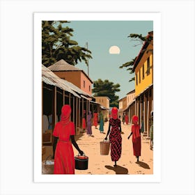 Zanzibar, Tanzania, Graphic Illustration 4 Art Print