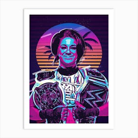 Bayley 80s Retro Art Print