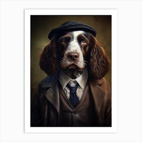 Gangster Dog English Springer Spaniel 2 Art Print