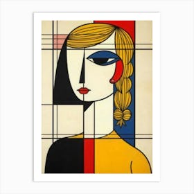 Woman In A Square Art Print