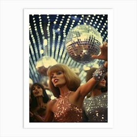 Disco Ball Studio 54 Party 1 Art Print