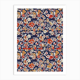 Iris Impress London Fabrics Floral Pattern 5 Art Print
