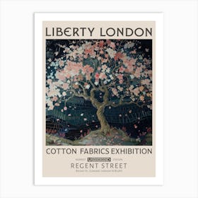 Liberty London Print William Morris Textiles Cherry Tree 2 Art Print