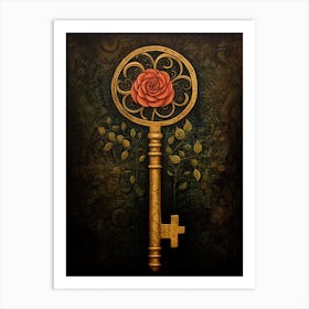 Key And Rose - The Dark Tower Series Art Print