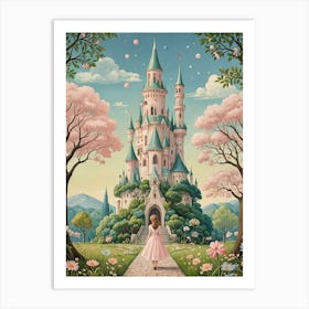 Fairytale Castle & Princess Art Print