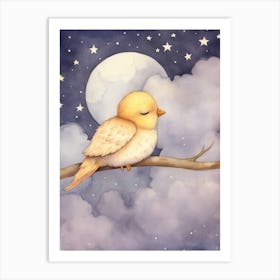 Sleeping Baby Chick 1 Art Print