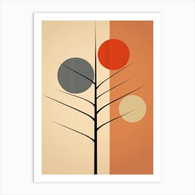 Abstract modern tree Art Print