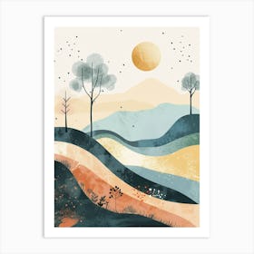 A Beautiful Illustration of Boho style 7 Art Print