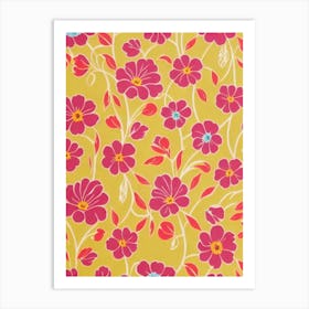 Tulip Floral Print Warm Tones 1 Flower Art Print