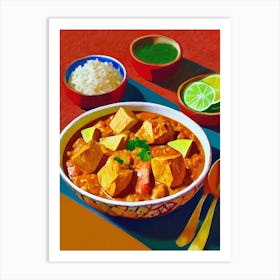 Tofu Tikka Masala Curry Art Print