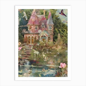 Fairytale Pond Scrapbook Collage 9 Art Print