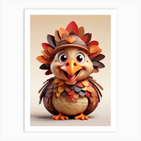 Thanksgiving Turkey 3 Art Print