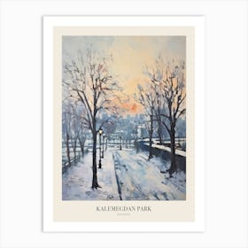 Winter City Park Poster Kalemegdan Park Belgrade Serbia 5 Art Print