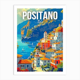 Positano Italy Travel 1 Art Print