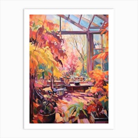 Autumn Gardens Painting Muttart Conservatory Canad 1 Art Print