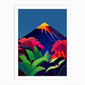 Arenal Volcano National Park Costa Rica Pop Matisse Art Print