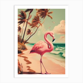 Key West flamingo Art Print