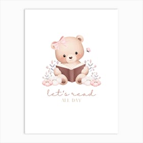 Let'S Read All Day Art Print