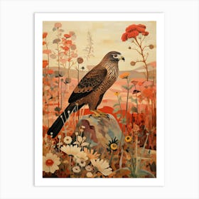 Hawk 2 Detailed Bird Painting Art Print