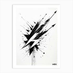 A Conceptual Digital Painting Showcasing A Grunge Infused Collection Of Hand Drawn Vector Arrows In (4) 1 Art Print