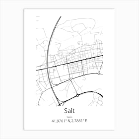 Salt Lake City,United States Minimalist Map Poster