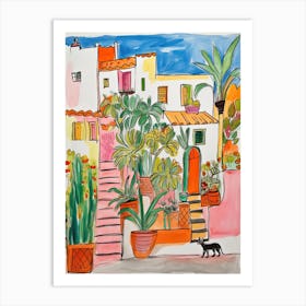 Lima, Dreamy Storybook Illustration 2 Art Print