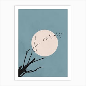 Moon in the Sky Art Print