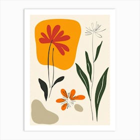 Flowers And Leaves 35 Art Print