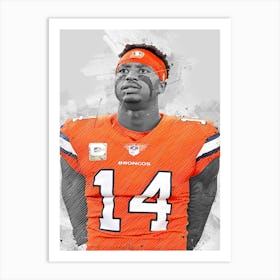 Courtland Sutton Denver Broncos Art Print