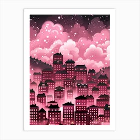 Pink City 2 Art Print