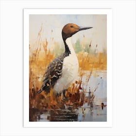 Bird Painting Common Loon 2 Art Print