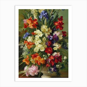 Gladioli Painting 4 Flower Art Print