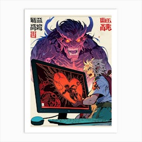 Samurai Demon 1 Art Print